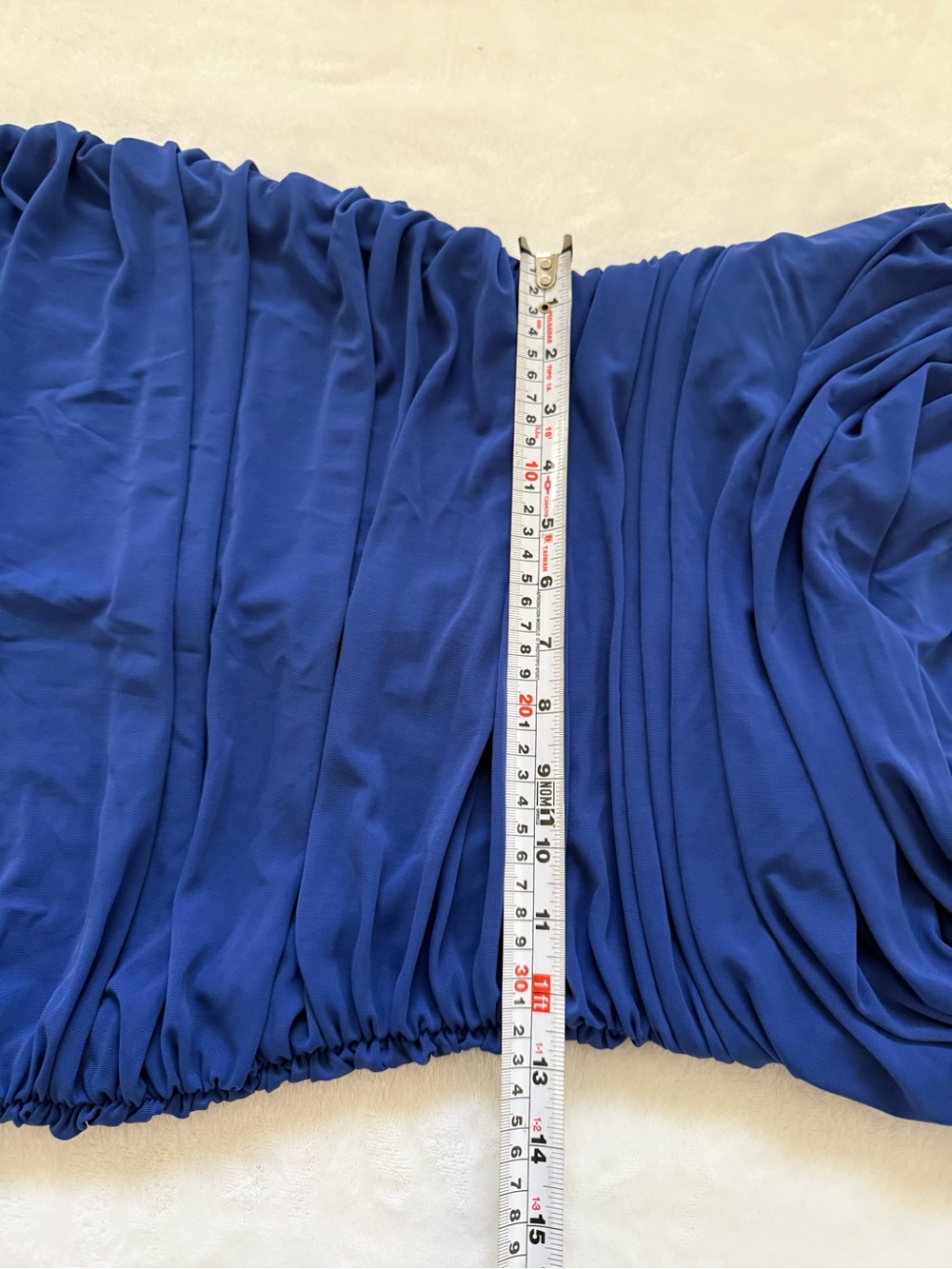 Shapellx Womens M Royal Blue Shapewear Bodycon Midi Dress Ruched Tummy Control - Picture 14 of 15